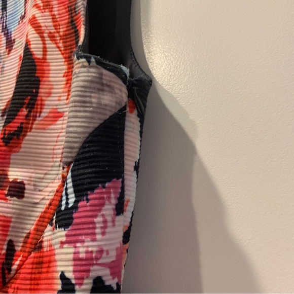 Kate Spade Hazy Floral Fit n' Flare Bow Back Dress Sz 00 - Picture 4 of 7